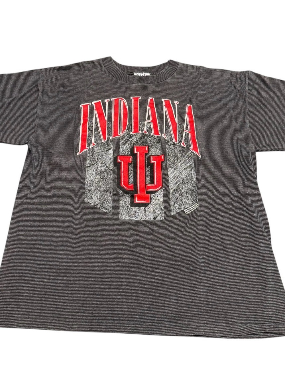 Vintage IU Hoosiers Indiana Large t shirt gray 90s Rambler